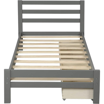 Platform Bed with Two Storage Drawers DailySale