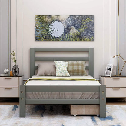 Platform Bed with Two Storage Drawers DailySale