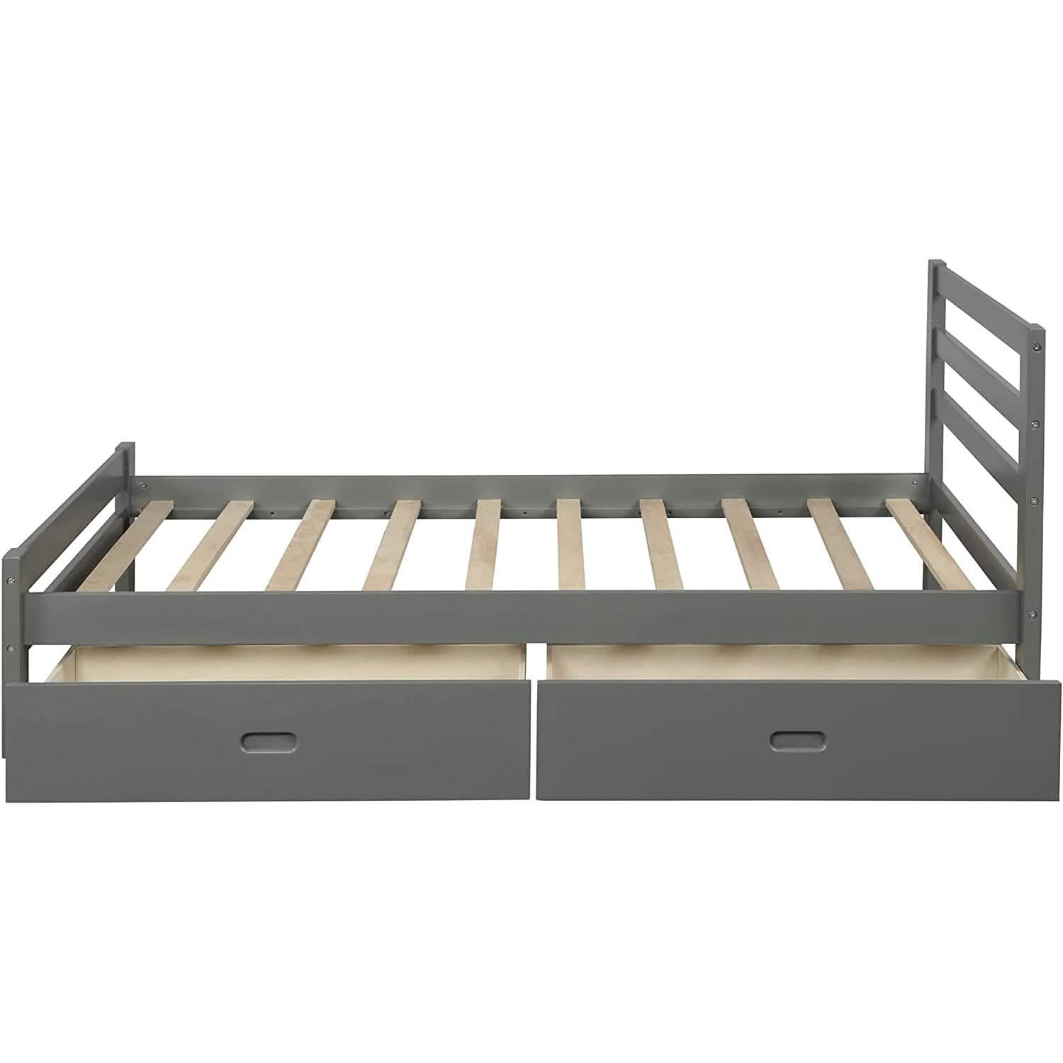 Platform Bed with Two Storage Drawers DailySale