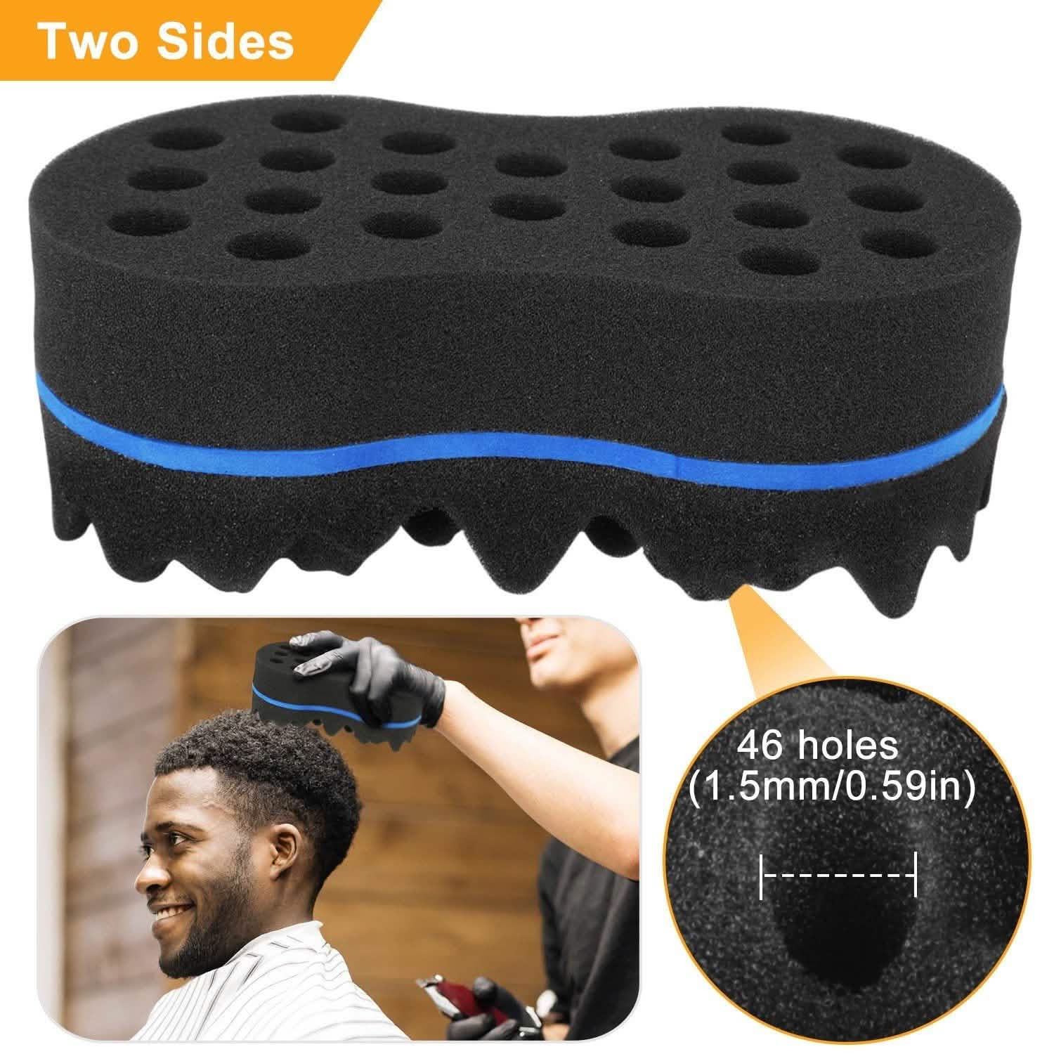 Double Sided Barber Sponge Hair Brush Comb Dreads Locking Twists Coil DailySale