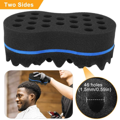 Double Sided Barber Sponge Hair Brush Comb Dreads Locking Twists Coil DailySale