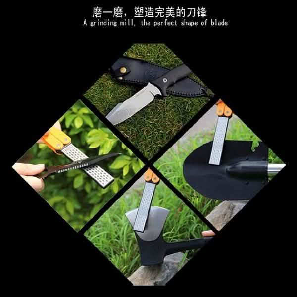 Double Sided Folded Pocket Sharpener Diamond Knife Sharpening Outdoor DailySale