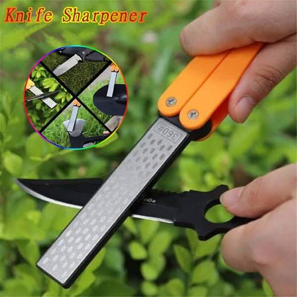 Double Sided Folded Pocket Sharpener Diamond Knife Sharpening Outdoor DailySale