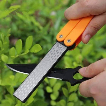 Double Sided Folded Pocket Sharpener Diamond Knife Sharpening Outdoor DailySale