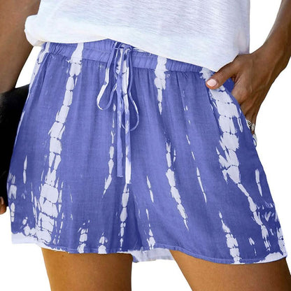 Doublju Women's Loose Fit Comfortable Elastic Waist Band and Strap Casual Shorts DailySale
