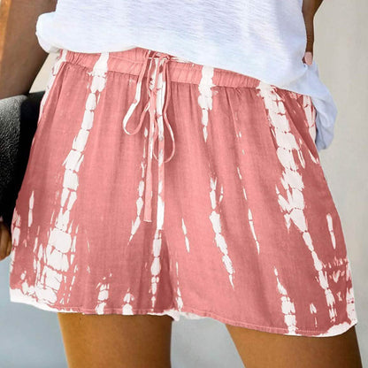 Doublju Women's Loose Fit Comfortable Elastic Waist Band and Strap Casual Shorts DailySale