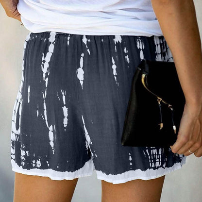 Doublju Women's Loose Fit Comfortable Elastic Waist Band and Strap Casual Shorts DailySale