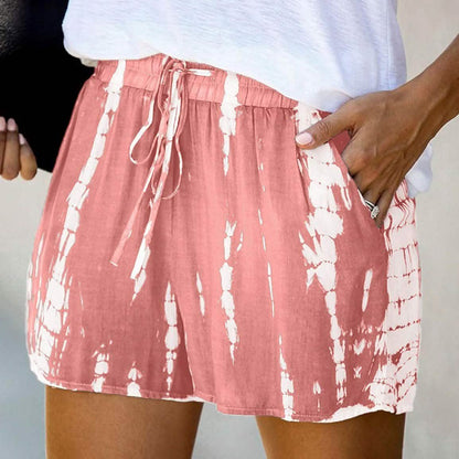 Doublju Women's Loose Fit Comfortable Elastic Waist Band and Strap Casual Shorts DailySale