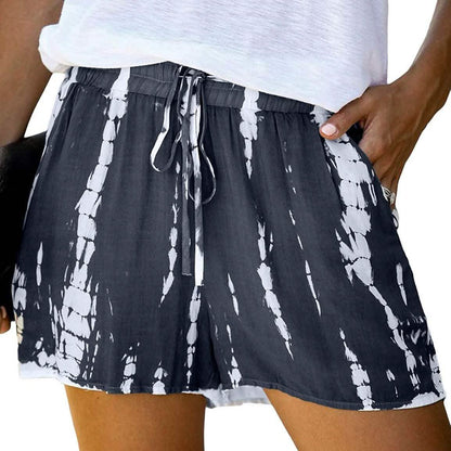 Doublju Women's Loose Fit Comfortable Elastic Waist Band and Strap Casual Shorts DailySale