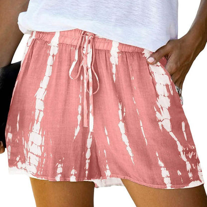 Doublju Women's Loose Fit Comfortable Elastic Waist Band and Strap Casual Shorts DailySale