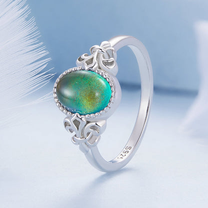 925 Sterling Silver Ring 1.7mm Size 6.0 with Transparent Glass for Women Bids.com
