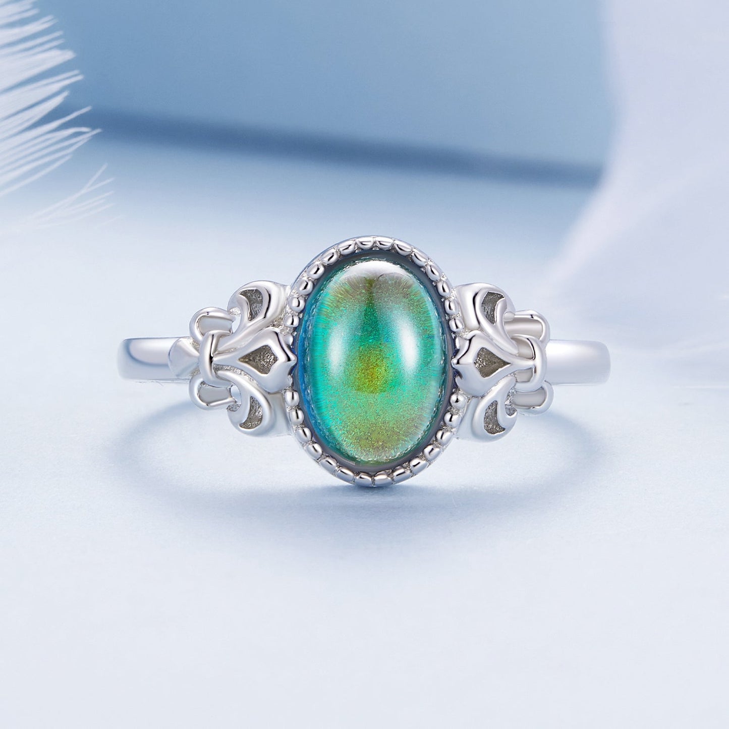 925 Sterling Silver Ring 1.7mm Size 6.0 with Transparent Glass for Women Bids.com