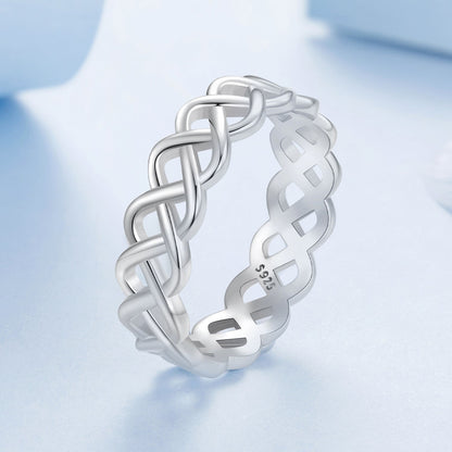 925 Sterling Silver and White Gold 0.5cm Ring Size 6.0 Bids.com