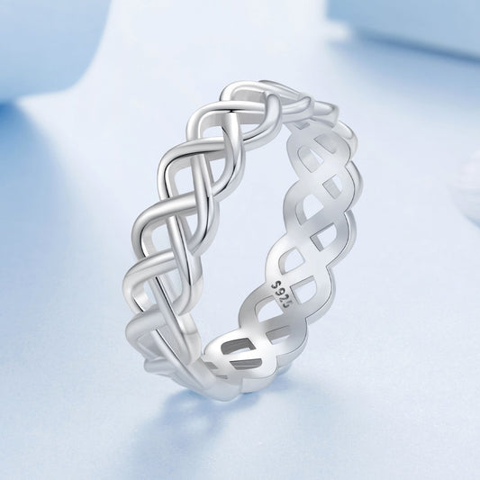 925 Sterling Silver and White Gold 0.5cm Ring Size 6.0 Bids.com