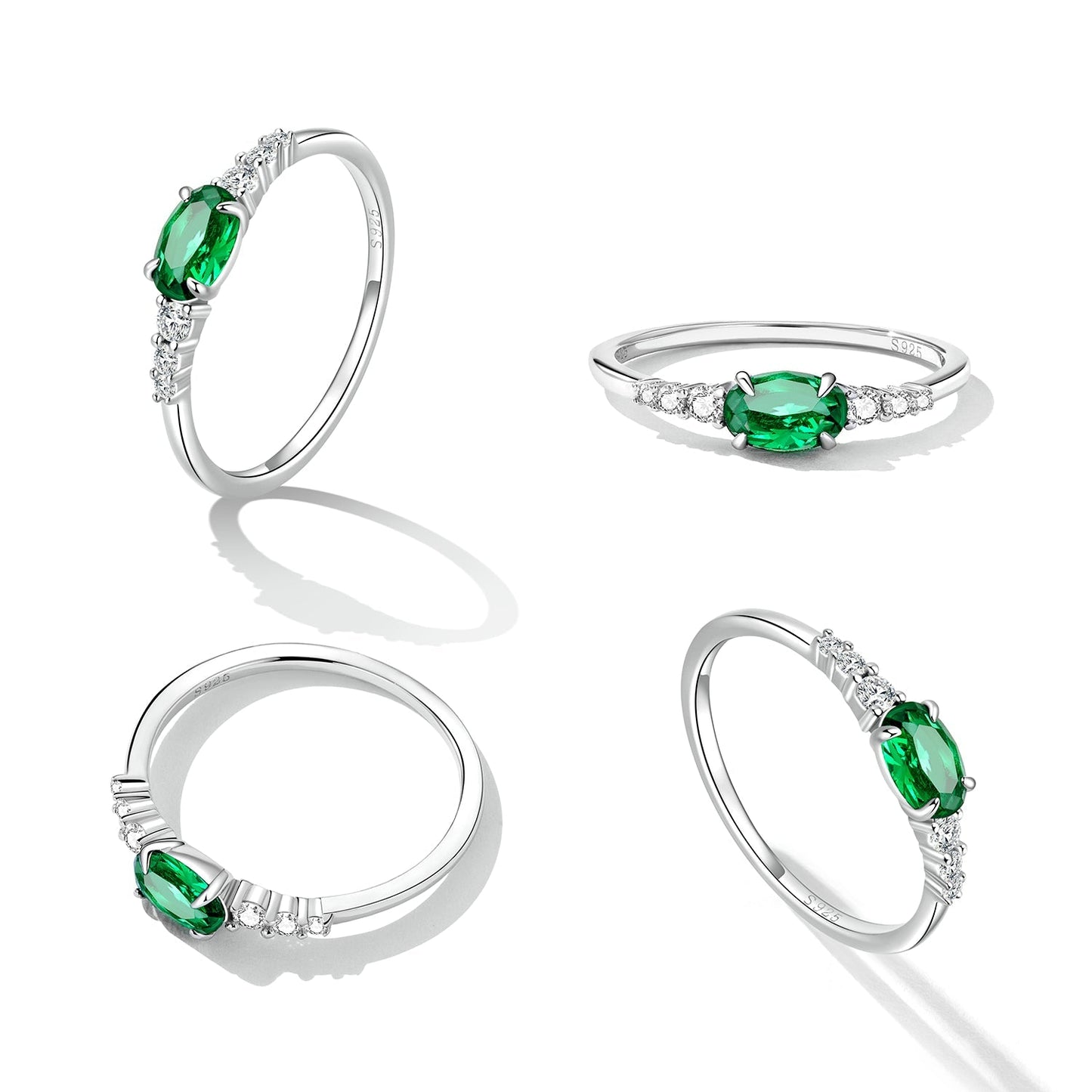 925 Sterling Silver & Platinum Plated 0.1cm CZ Ring for Women - Size 6.0 Bids.com