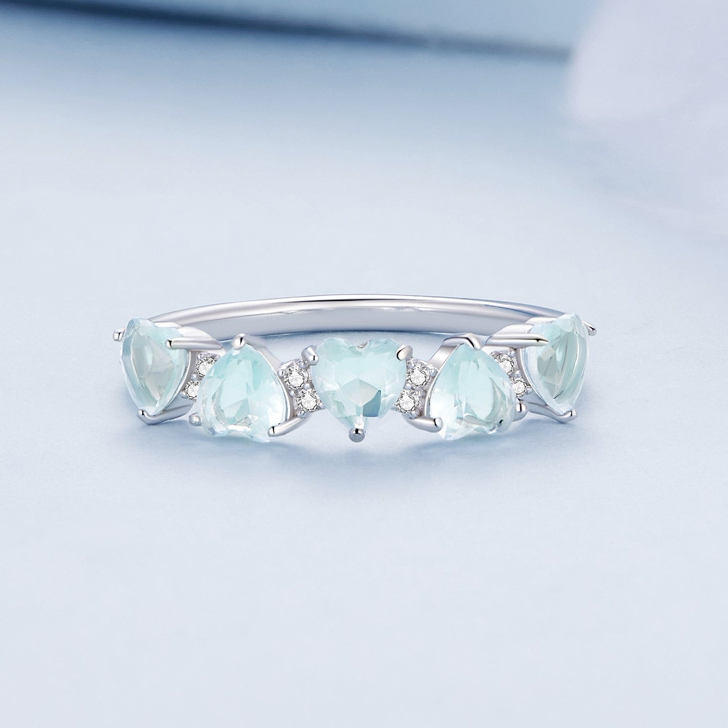 925 Sterling Silver Ring with 4.5mm Pavé Set CZ, Size 7, for Women Bids.com