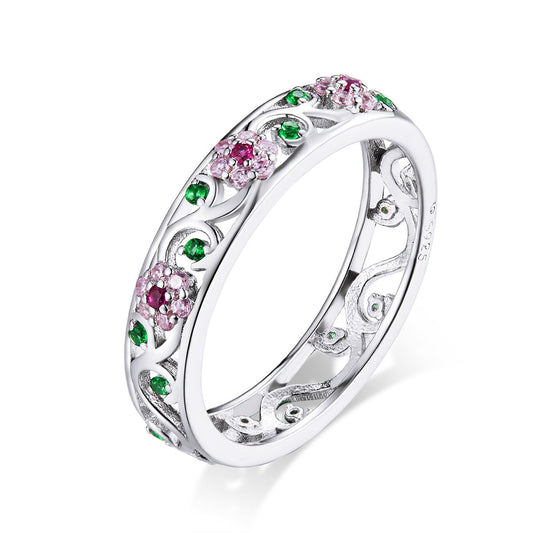 925 Sterling Silver Ring with Pavé Setting CZ - Size 6.0 Bids.com