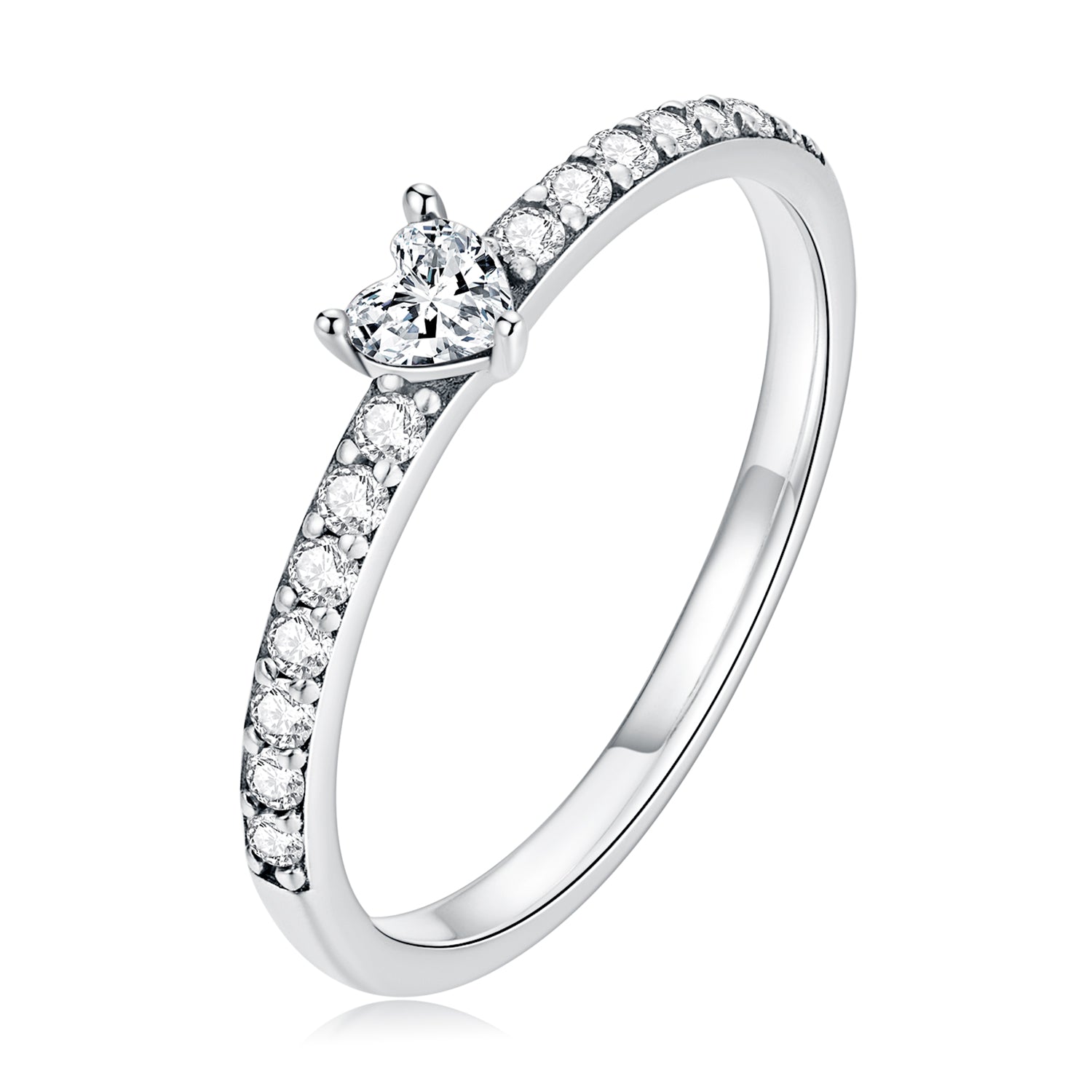 925 Sterling Silver Oxidized Ring with Pavé Setting CZ, Size 6 for Women Bids.com
