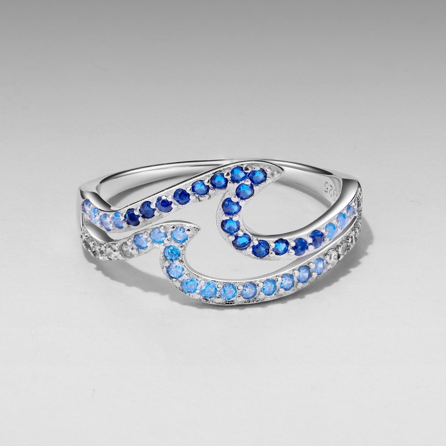 925 Sterling Silver Size 6.0 White Gold Plated CZ Ring for Women Bids.com
