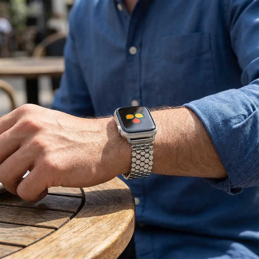 Honeycomb Metal Strap Anhem