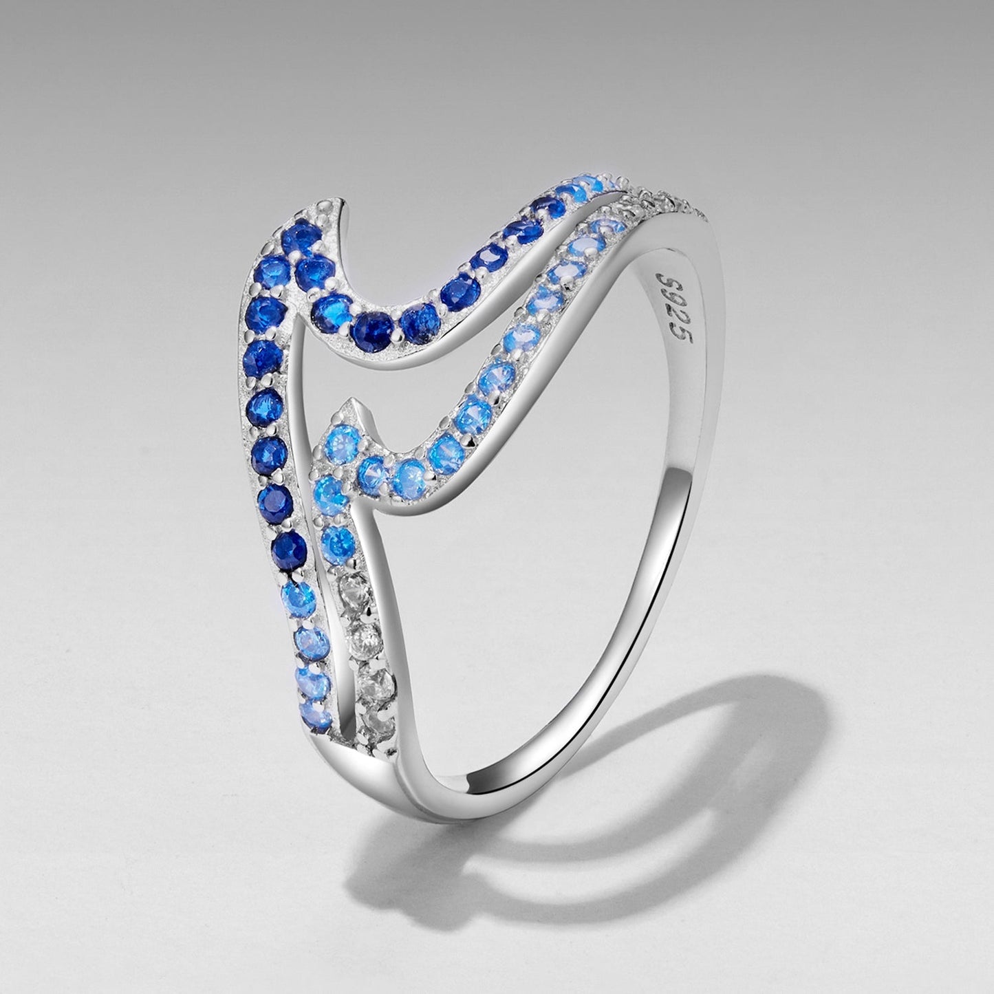 925 Sterling Silver Size 6.0 White Gold Plated CZ Ring for Women Bids.com