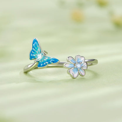 925 Sterling Silver Opal Nanometer Stone Plated Platinum Ring Bids.com