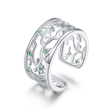S925 Sterling Silver Pavé Setting CZ Ring Bids.com