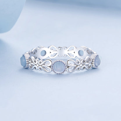 S925 Sterling Silver 4mm Plated Platinum Ring for Women Size 6.0 Bids.com