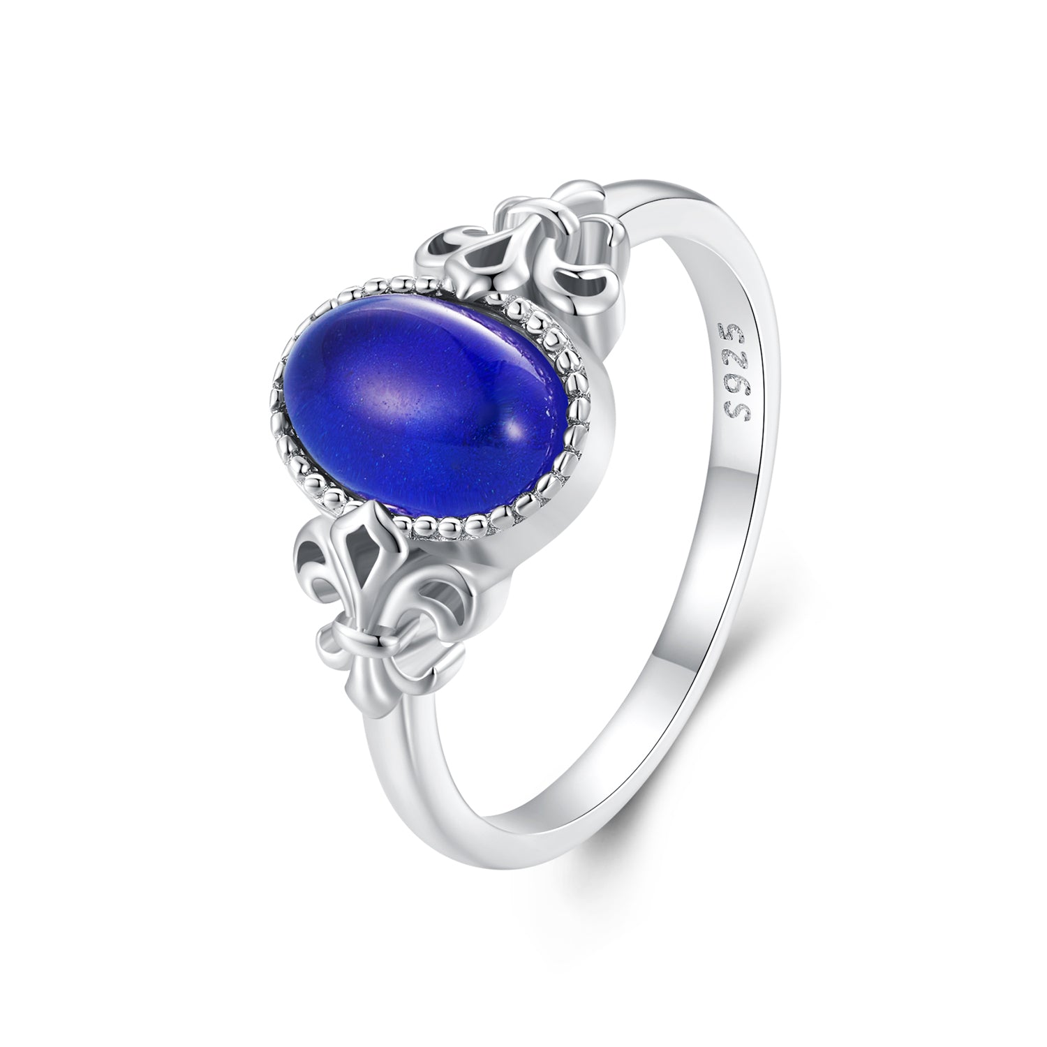 925 Sterling Silver Ring 1.7mm Size 6.0 with Transparent Glass for Women Bids.com