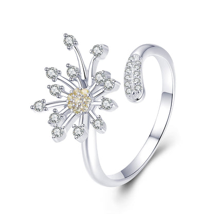 925 Sterling Silver Ring with Plated Platinum and Pavé Setting CZ Bids.com