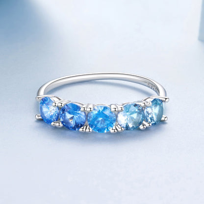 925 Sterling Silver Ring with White Gold Plating for Women, Size 6.0 Bids.com