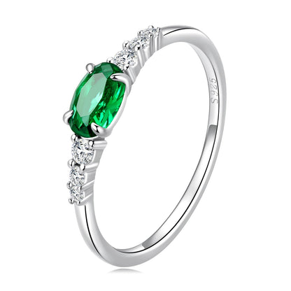 925 Sterling Silver & Platinum Plated 0.1cm CZ Ring for Women - Size 6.0 Bids.com