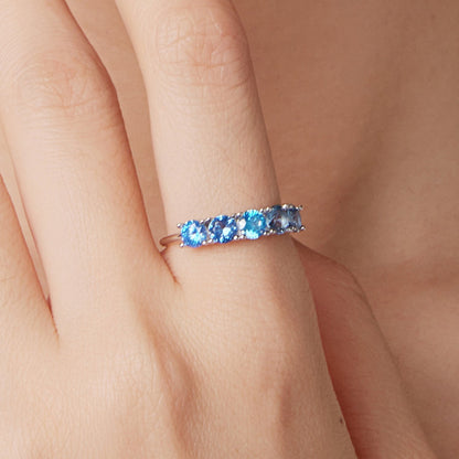 925 Sterling Silver Ring with White Gold Plating for Women, Size 6.0 Bids.com