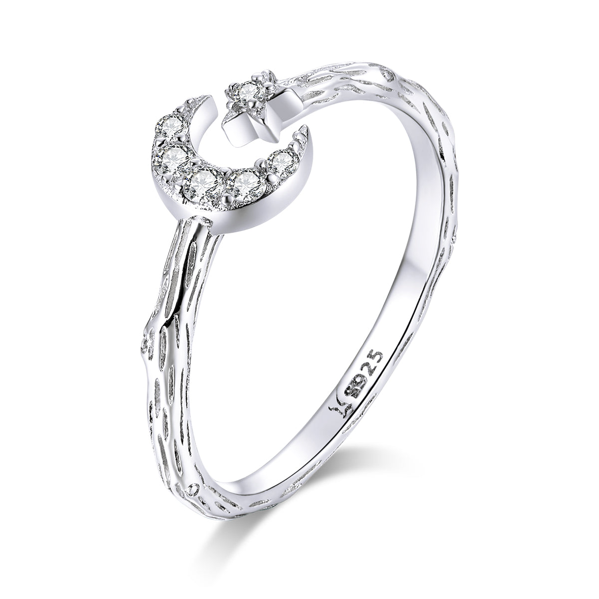 925 Sterling Silver Custom Ring with Pavé Setting CZ Bids.com