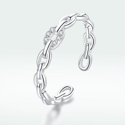 925 Sterling Silver 0.3cm Width CZ Pavé Setting Rings Bids.com
