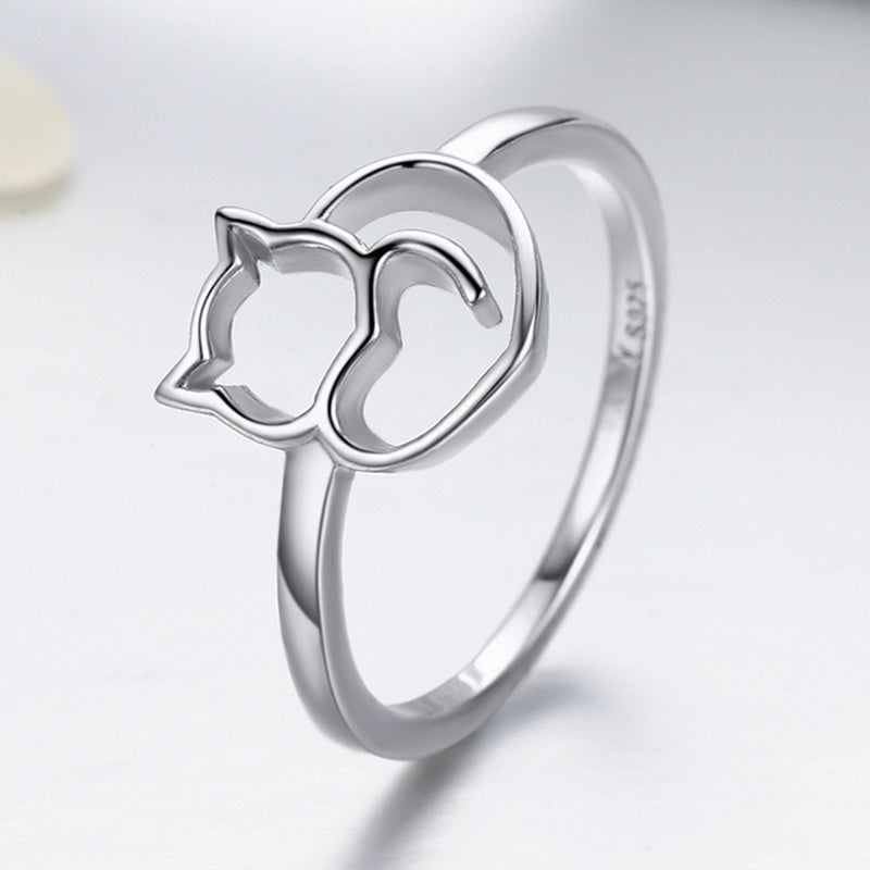 925 Sterling Silver Ring Size 5.0 with Platinum Plating for Women Bids.com