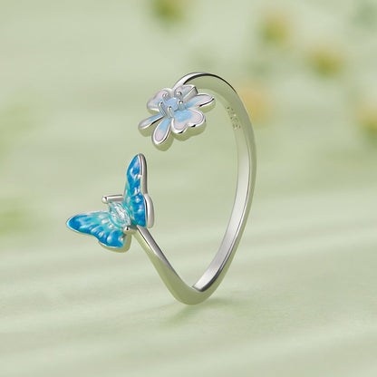 925 Sterling Silver Opal Nanometer Stone Plated Platinum Ring Bids.com