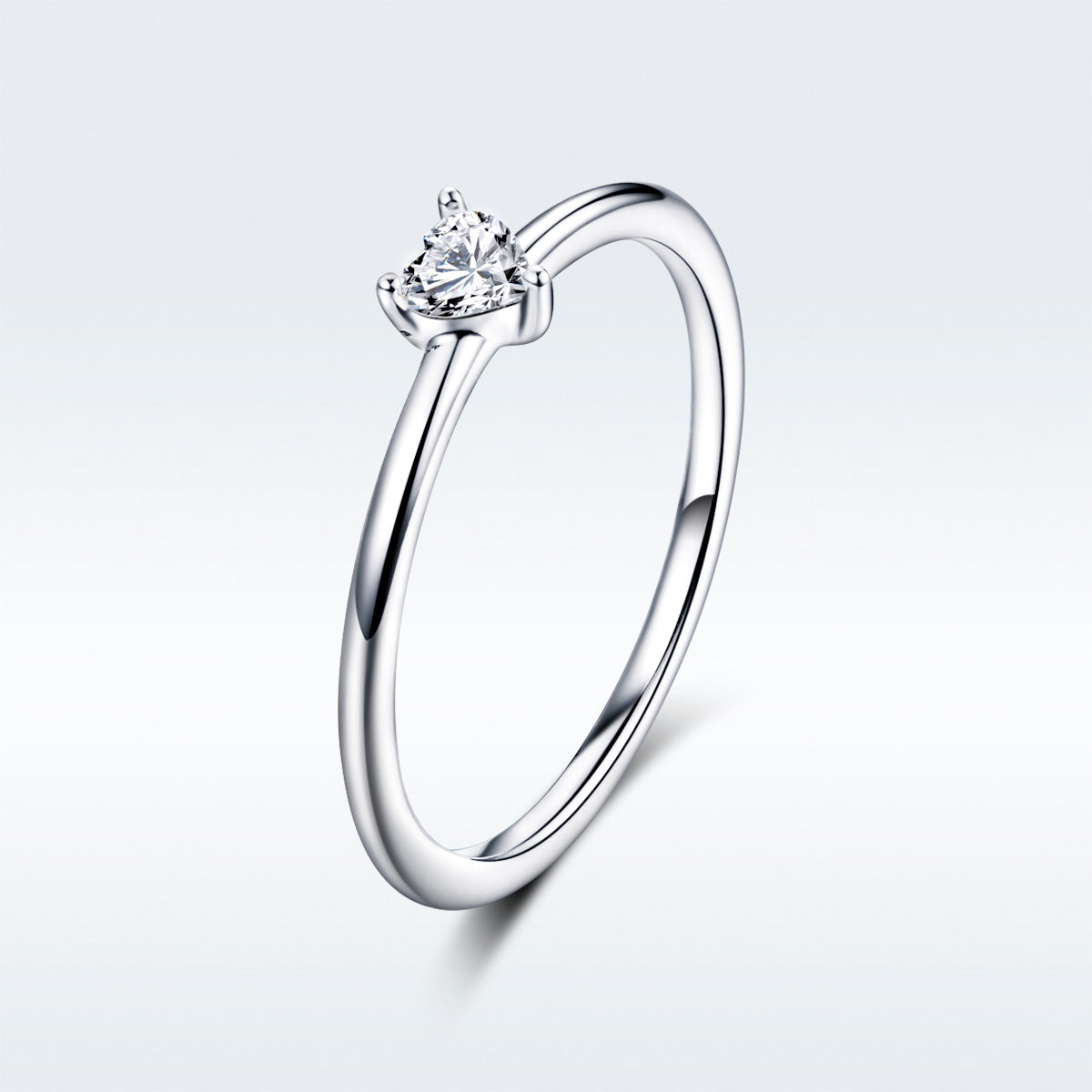 925 Sterling Silver Ring Size 6.0 with CZ and Platinum Plating for Women Bids.com
