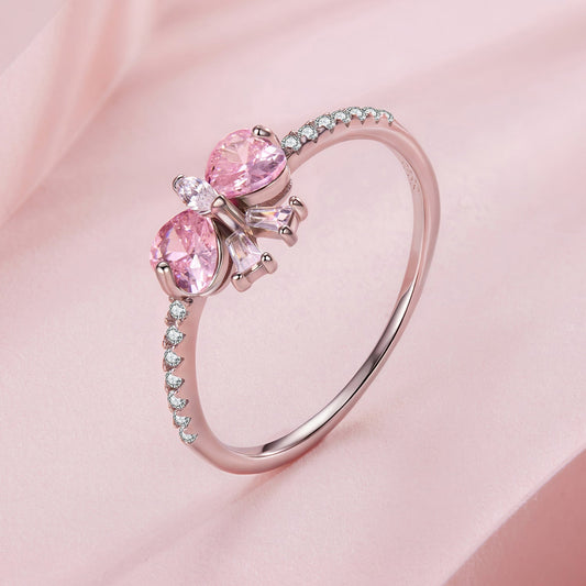 925 Sterling Silver Plated White Gold 0.65cm Pendant Ring Size 6 for Women Bids.com