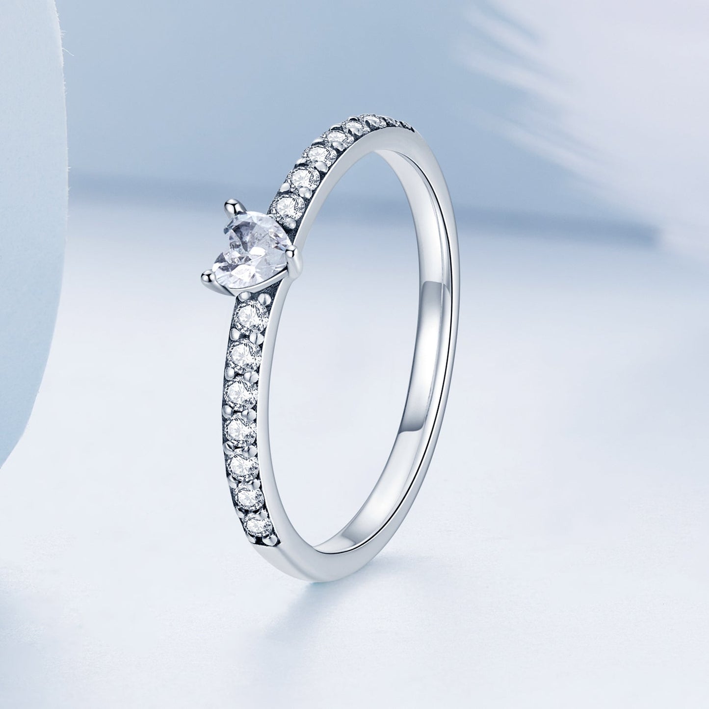 925 Sterling Silver Oxidized Ring with Pavé Setting CZ, Size 6 for Women Bids.com