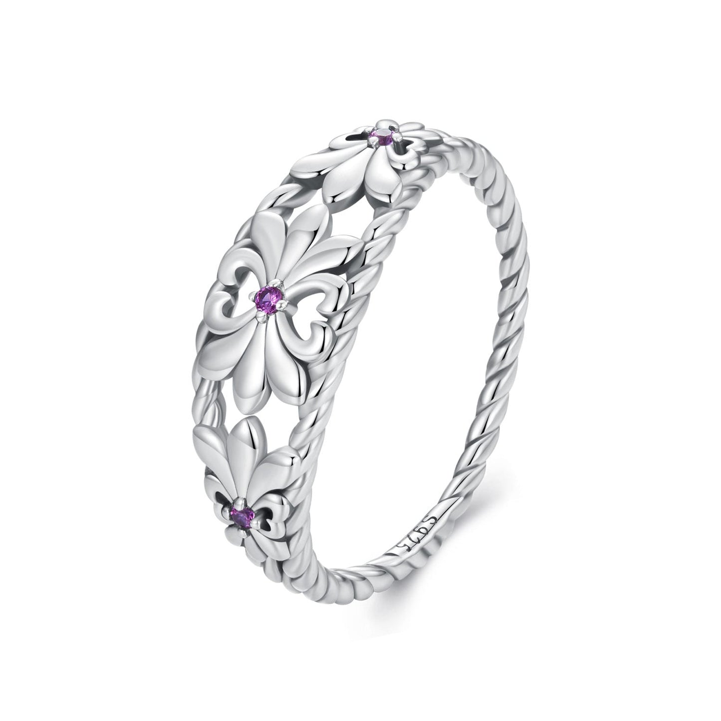 925 Sterling Silver Oxidized 1.3mm Pavé Set CZ Ring Size 6.0 for Women Bids.com