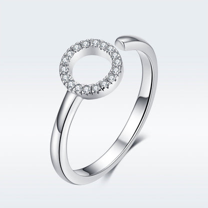 925 Sterling Silver Ring with Pavé Set CZ Bids.com