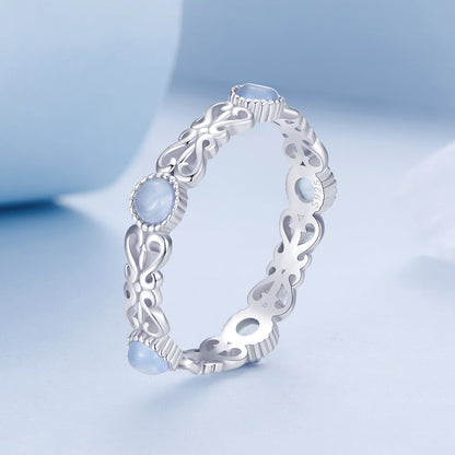 S925 Sterling Silver 4mm Plated Platinum Ring for Women Size 6.0 Bids.com