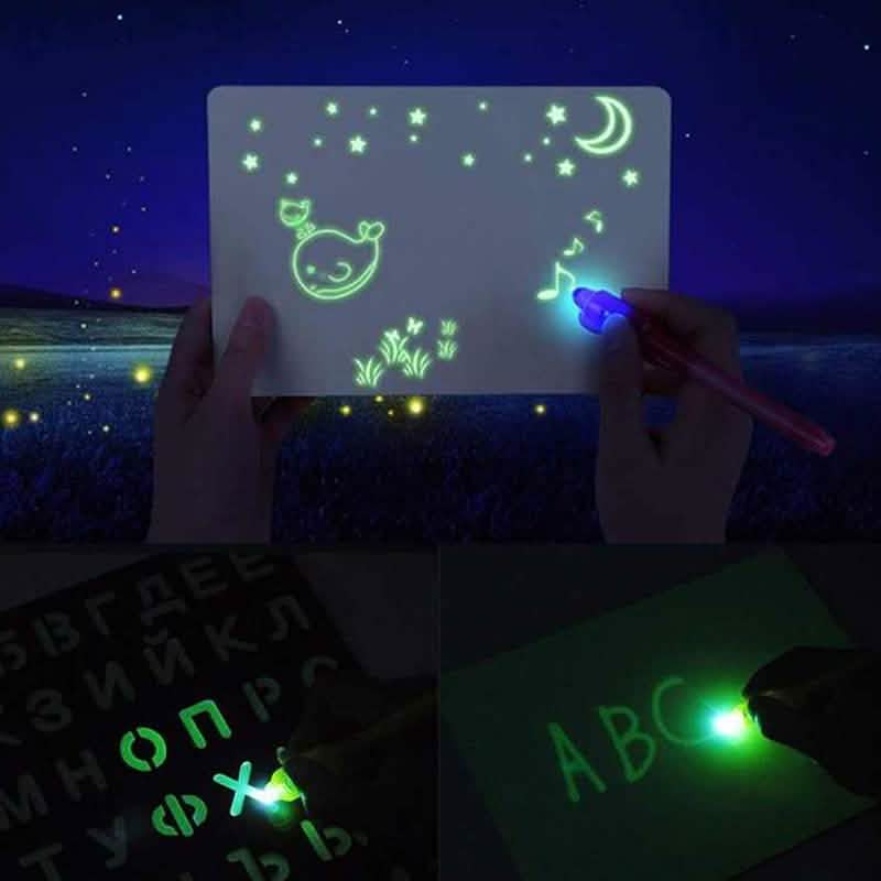 Draw With Light Kids' Learning Tablet Magic Drawing Board DailySale