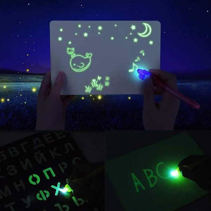 Draw With Light Kids' Learning Tablet Magic Drawing Board DailySale