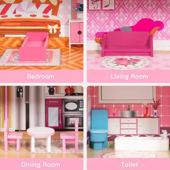 Dreamy Wooden Dollhouse DailySale