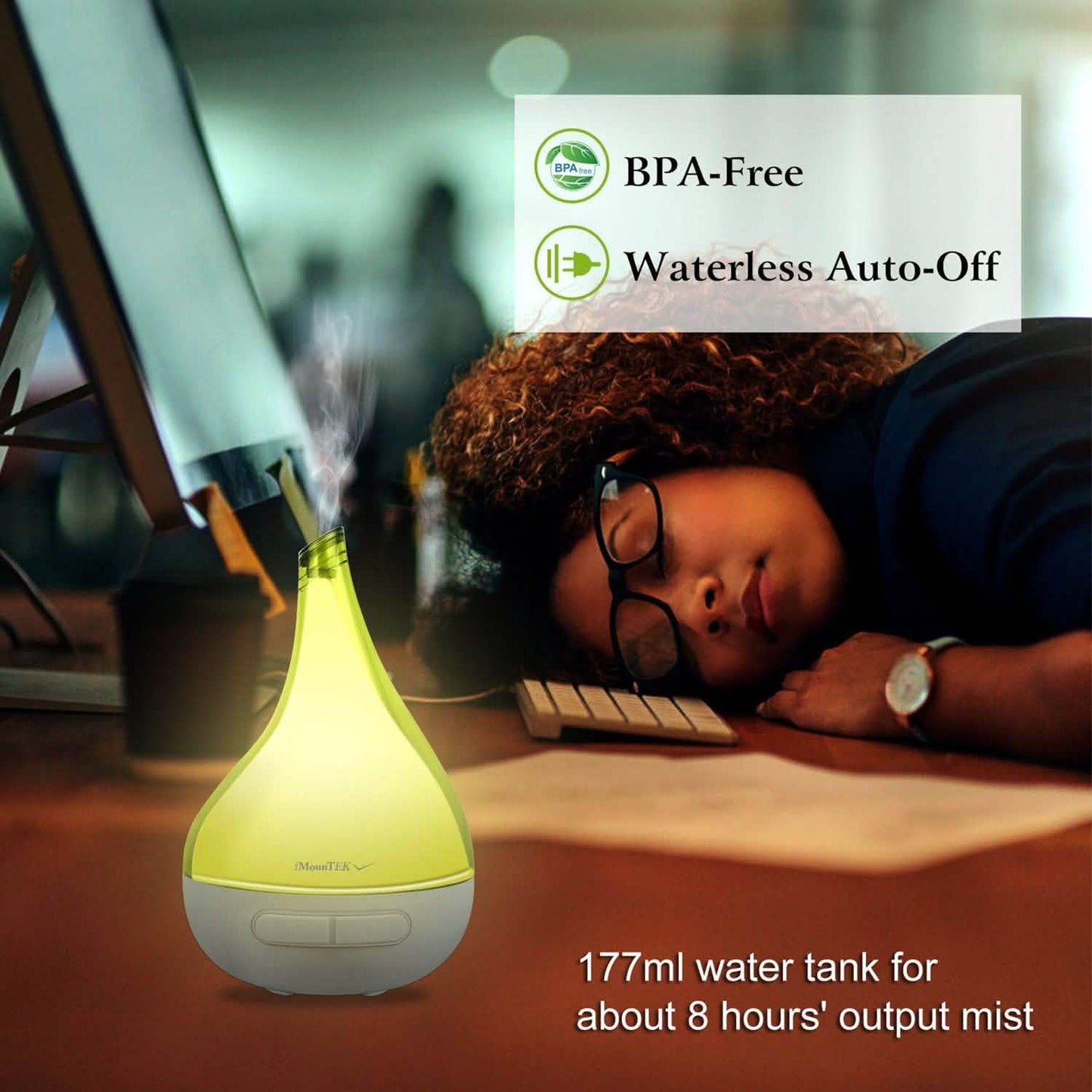 Drop-Shaped Cool Mist Humidifier DailySale
