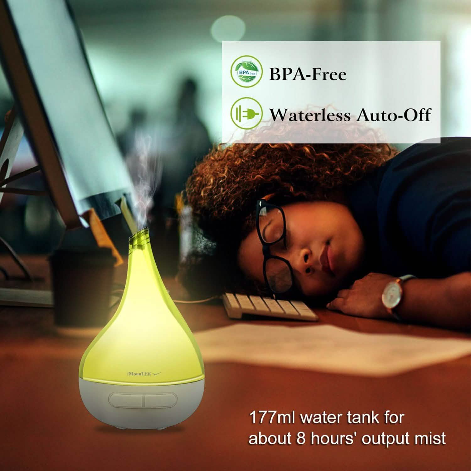 Drop-Shaped Cool Mist Humidifier DailySale