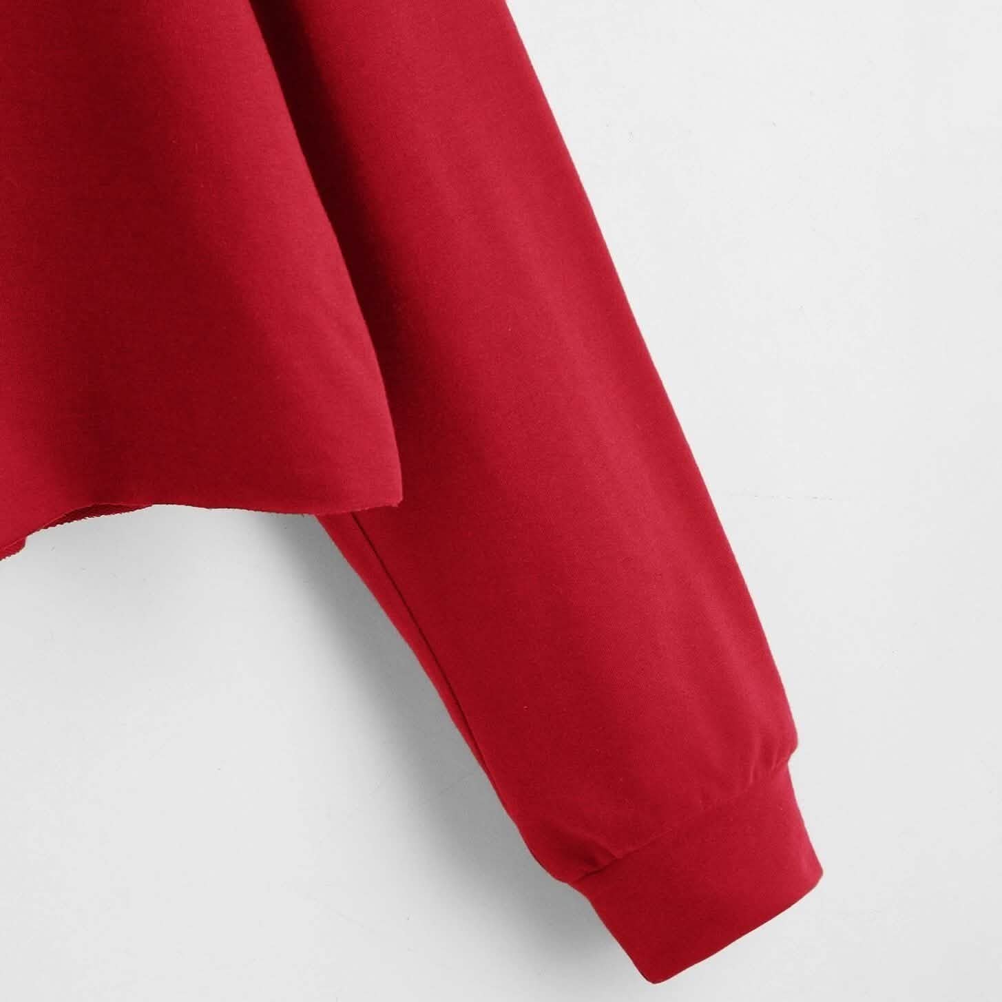 Drop Shoulder Crop Hoodie DailySale