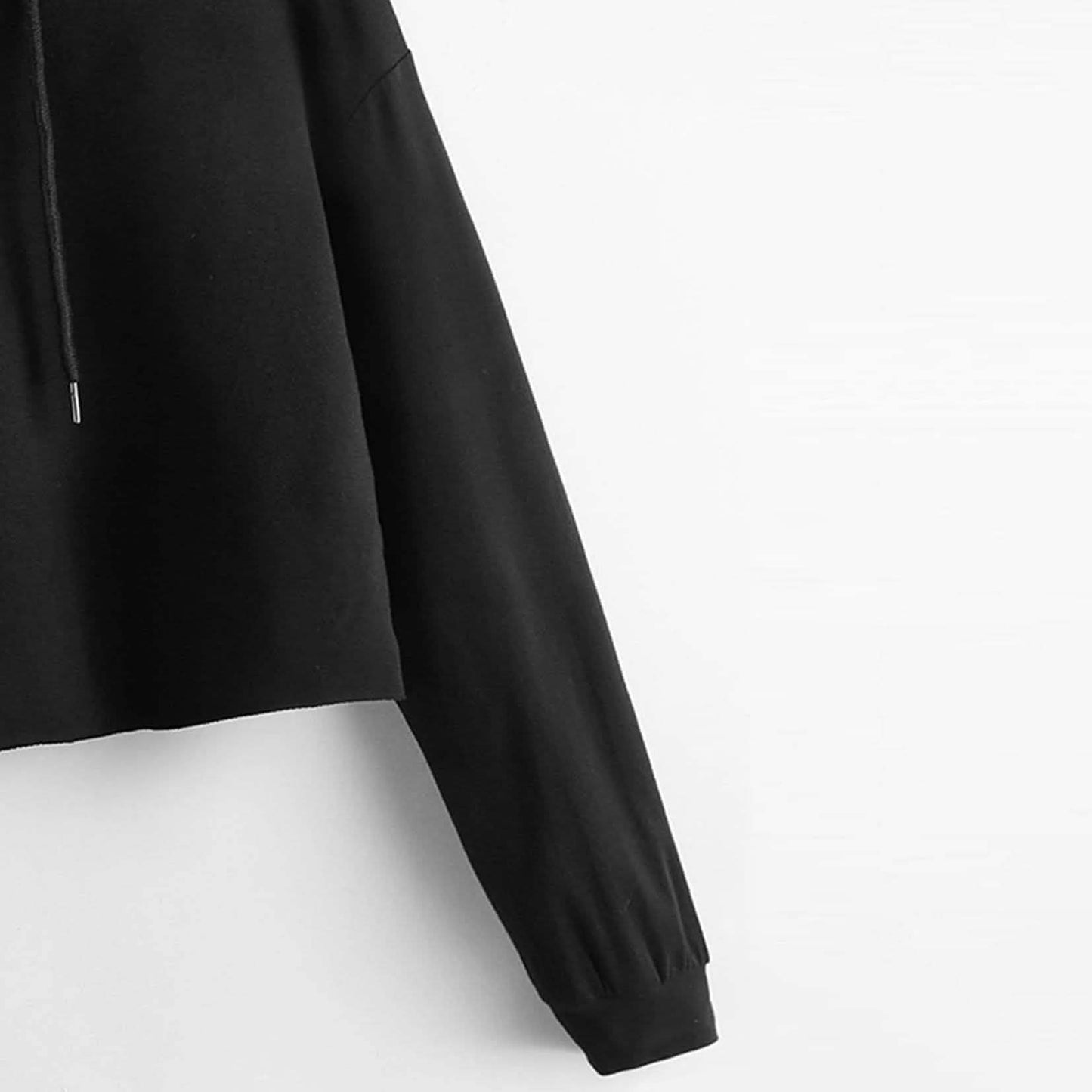 Drop Shoulder Crop Hoodie DailySale